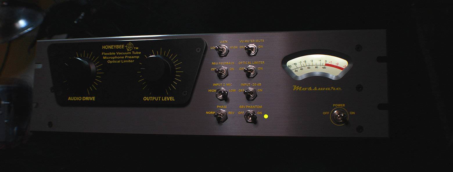 HoneyBee Vacuum Tube Mic Preamp Optical Limiter in studio